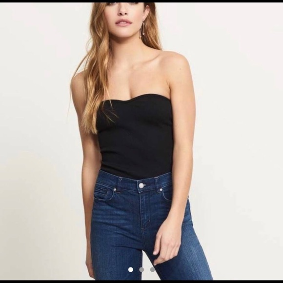 Dynamite Haute Tube Top Strapless (Black Ribbed) - Size XS - Picture 1 of 4